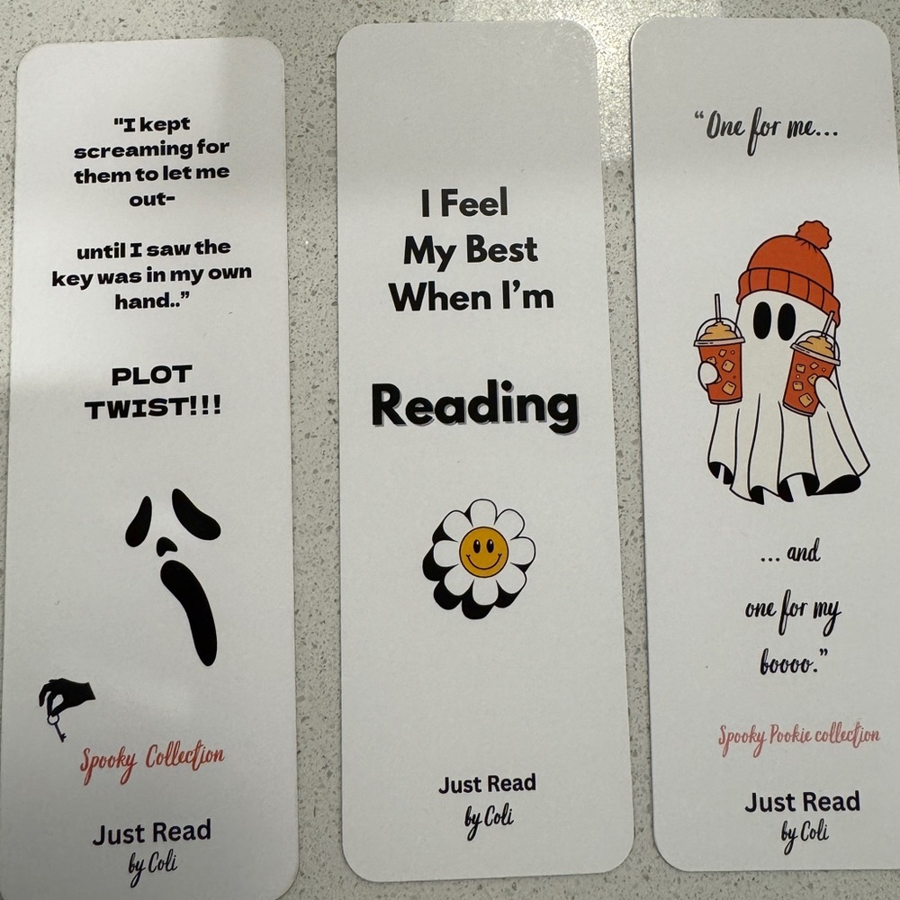 Spooky Bookmarks Set